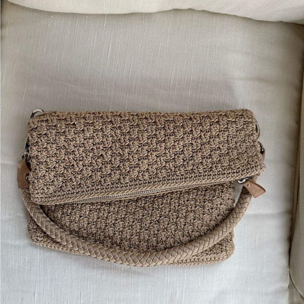 The Sak EUC Lucia crochet fold over handbag woven detail great quality - Picture 6 of 9